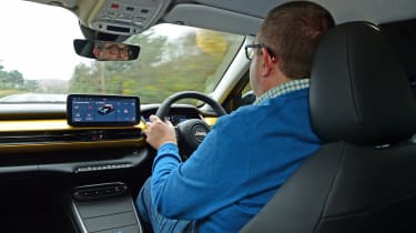 John McIlroy driving the Jeep Avenger Summit